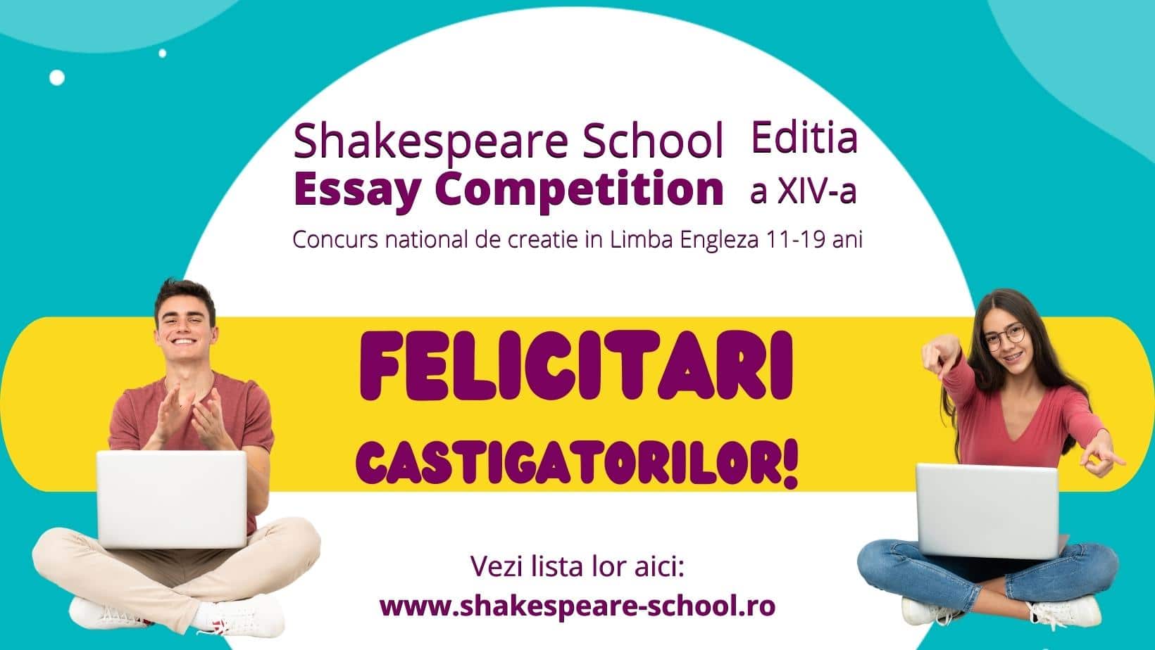 shakespeare school essay competition premii